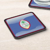 Flag of Guam Drankjes Onderzetter (Linkerzijde)