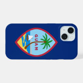 Flag of Guam iPhone 15 Case (Achterkant horizontaal)