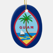 Flag of Guam Keramisch Ornament (Achterkant)