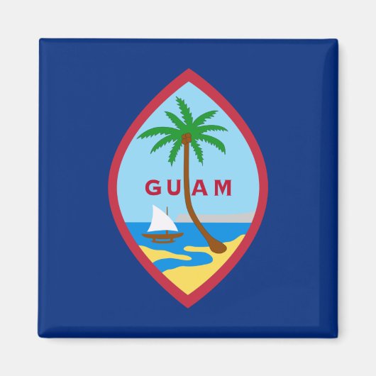 Flag of Guam Magneet (Voorkant)
