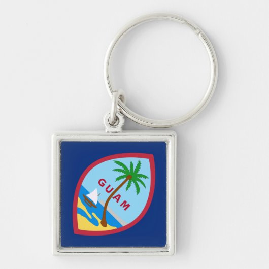Flag of Guam Sleutelhanger (Voorkant)