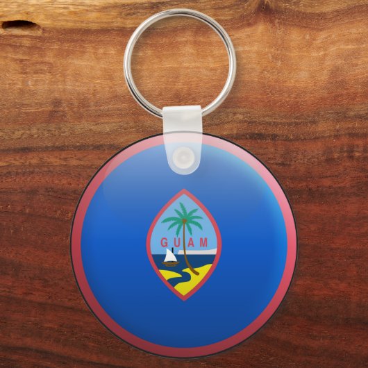 Flag of Guam Sleutelhanger (Voorkant)