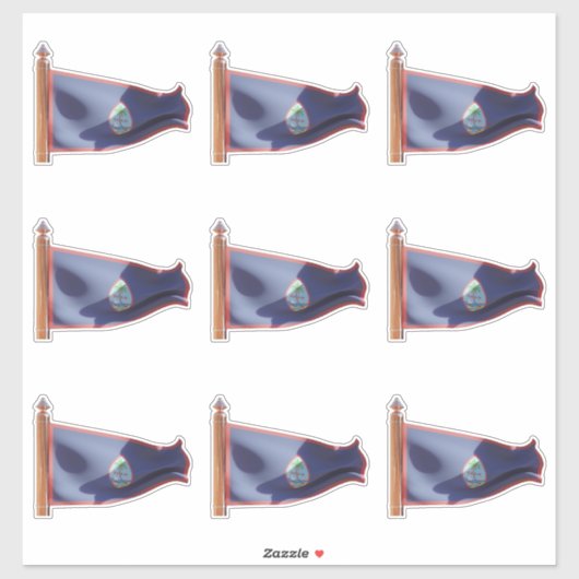 Flag of Guam Sticker (Vel)