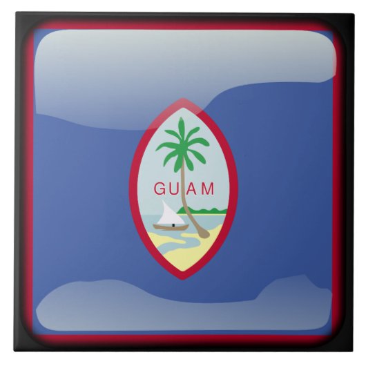 Flag of Guam Tegeltje (Voorkant)