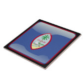 Flag of Guam Tegeltje (Zijkant)