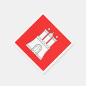 Flag of Hamburg Paper Napkins Servet (Hoek)