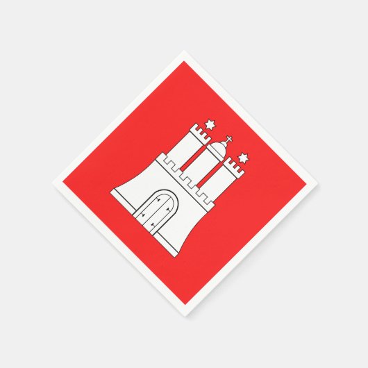 Flag of Hamburg Paper Napkins Servet (Hoek)