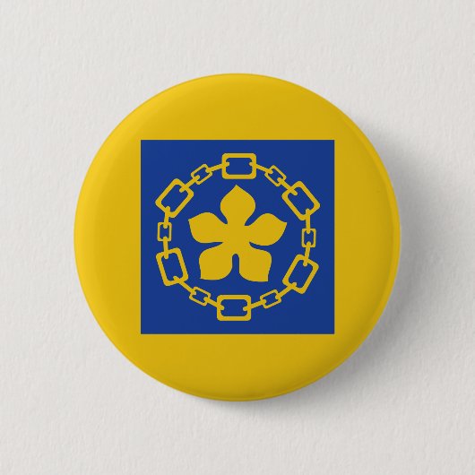 Flag of Hamilton, Ontario Button (Voorkant)