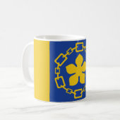 Flag of Hamilton, Ontario Coffee Mug Koffiemok (Voorkant links)