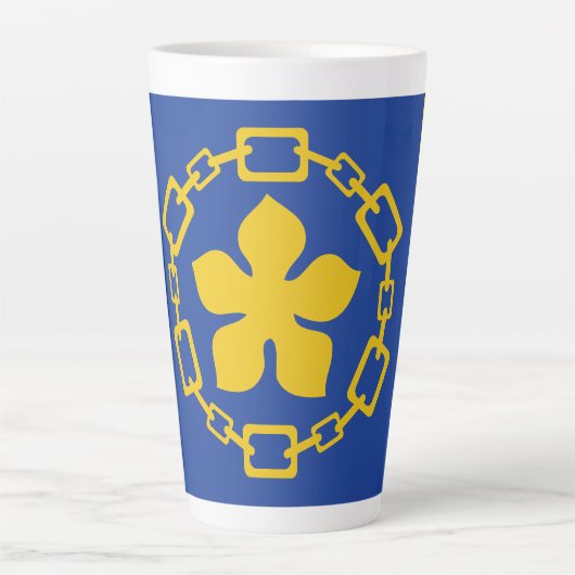 Flag of Hamilton, Ontario Latte Mug Latte Mok (Voorkant)