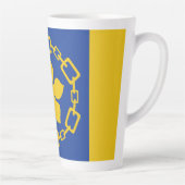 Flag of Hamilton, Ontario Latte Mug Mok (Rechts)