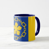 Flag of Hamilton, Ontario Mug Mok (Voorkant rechts)