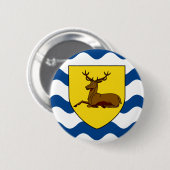 Flag of Hertfordshire Pinback Button (Voorkant /achterkant)