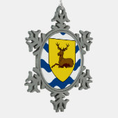 Flag of Hertfordshire Tin Sneeuwvlok Ornament (Links)