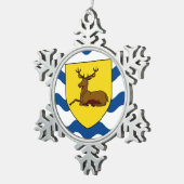 Flag of Hertfordshire Tin Sneeuwvlok Ornament (Rechts)