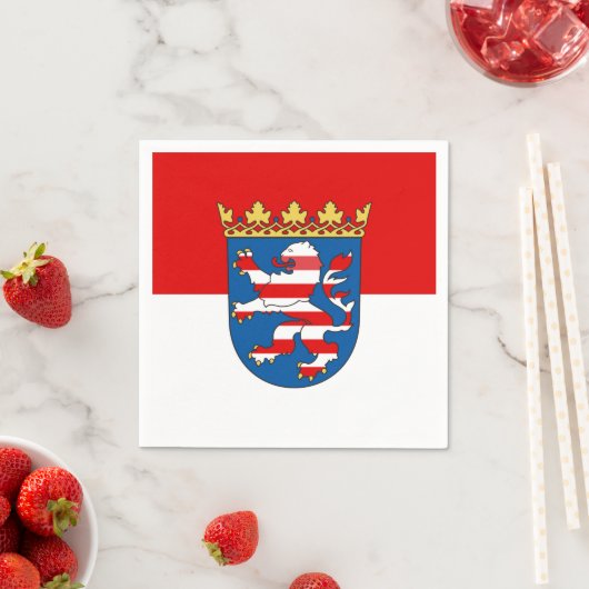 Flag of Hesse Paper Napkins Servet (Insitu)