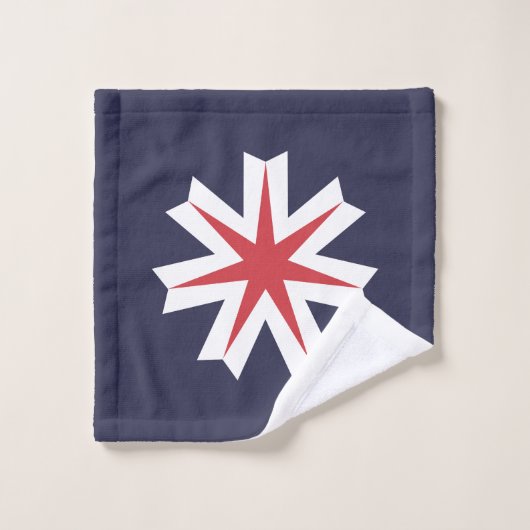 Flag of Hokkaido Prefecture, Japan Washandje (Wasdoekje)