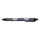 Flag of Hokkaido Prefecture, Japan Zwarte Inkt Pen (Bodem)