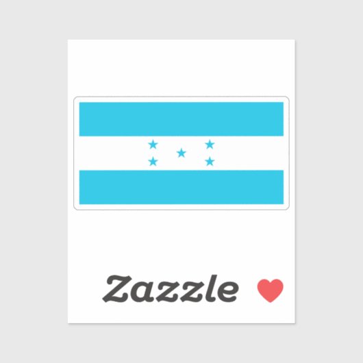 Flag of Honduras custom-cut  Sticker (Vel)