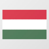 Flag of Hungary custom-cut  Raamsticker (Vel)