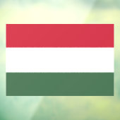 Flag of Hungary custom-cut  Raamsticker (Vel 3)