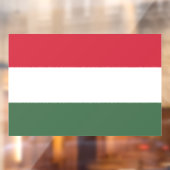 Flag of Hungary custom-cut  Raamsticker (Vel 2)