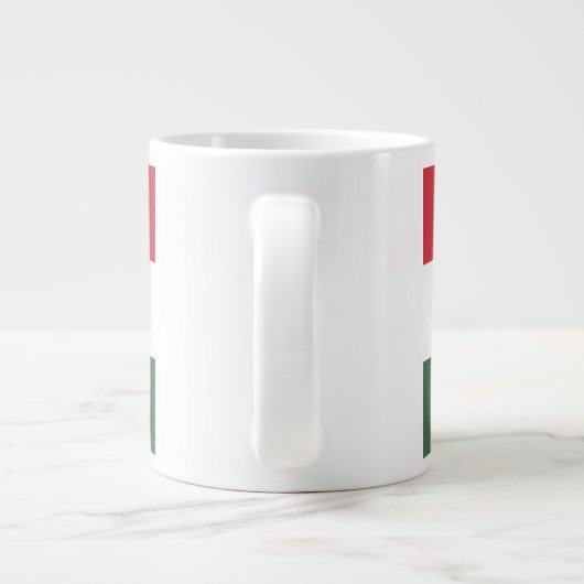 Flag of Hungary custom  Grote Koffiekop (Achterkant)