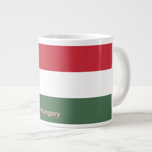Flag of Hungary custom  Grote Koffiekop (Voorkant rechts)