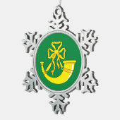 Flag of Huntingdonshire Tin Sneeuwvlok Ornament (Rechts)