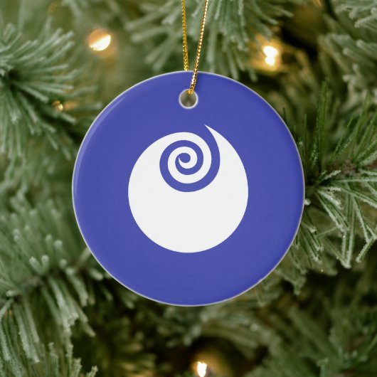 Flag of Ibaraki Prefecture, Japan Keramisch Ornament (Boom)