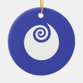 Flag of Ibaraki Prefecture, Japan Keramisch Ornament (Voorkant)