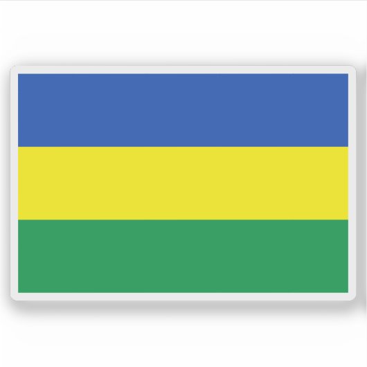 Flag of Independent Sudan (1956-1970) Sticker (Voorkant)