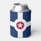 Flag of Indianapolis, Indiana Can Cooler (Blikje Voorkant)
