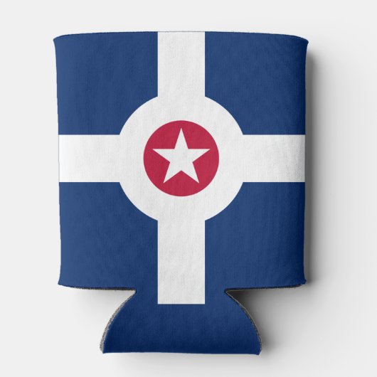 Flag of Indianapolis, Indiana Can Cooler (Achterkant)