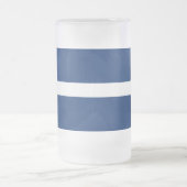 Flag of Indianapolis, Indiana Frosted Glass Beer M Matglas Bierpul (Center)