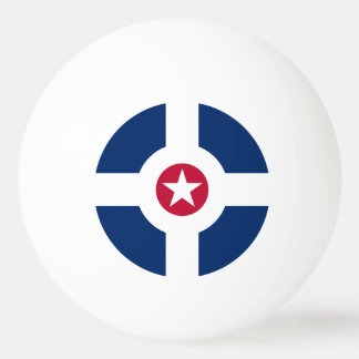 Flag of Indianapolis, Indiana Ping Pong Ball