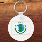 Flag of Irvine, California Sleutelhanger (Achterkant)