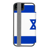 Flag of Israel Incipio iPhone Portemonnee Hoesje (Agenda Achterkant)