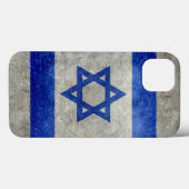 Flag of Israel with worn retro vinttures Case-Mate iPhone Case (Achterkant (horizontaal))