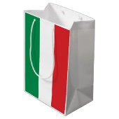 Flag of Italy Buon Compleanno or Custom Wording Medium Cadeauzakje (Achterkant Gekanteld)
