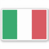 Flag of Italy custom-cut  Sticker (Voorkant)