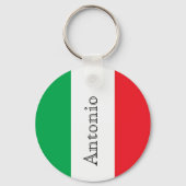 Flag of Italy name monogram Sleutelhanger (Voorkant)