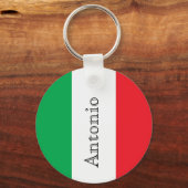 Flag of Italy name monogram Sleutelhanger (Voorkant)