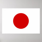 Flag of Japan Poster (Voorkant)