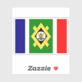Flag of Johannesburg, the Republic of South Africa Sticker (Vel)