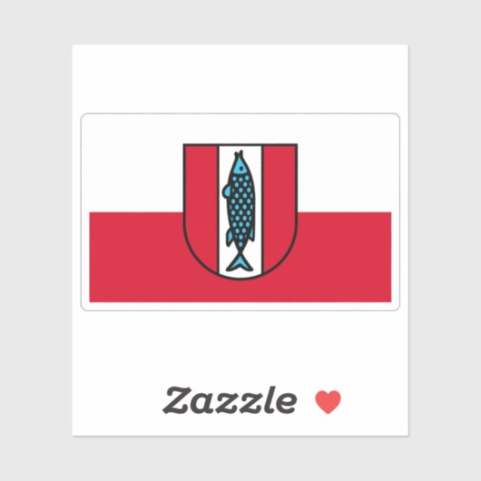 Flag of Kaiserslautern, Germany Sticker (Vel)