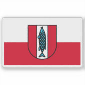Flag of Kaiserslautern, Germany Sticker (Voorkant)