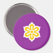 Flag of Kyoto Prefecture, Japan Magneet (Voorkant / Achterkant)