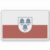 Flag of Landshut, Germany Sticker (Voorkant)