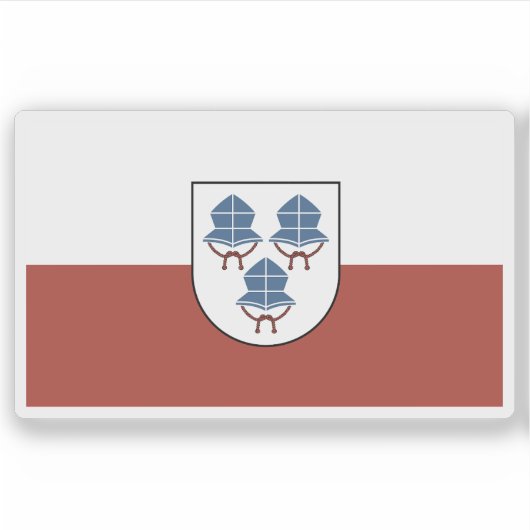 Flag of Landshut, Germany Sticker (Voorkant)
